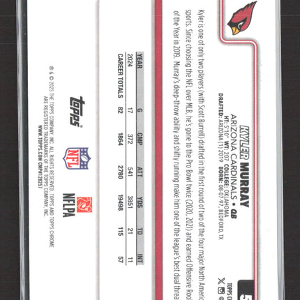 2025 Topps Chrome Kyler Murray #5 Blue Sapphire