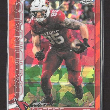 2025 Topps Chrome Trey McBride #4 Orange Sapphire 15/25