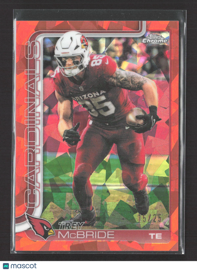 2025 Topps Chrome Trey McBride #4 Orange Sapphire 15/25