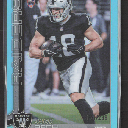 2025 Topps Chrome Jack Bech #388 Light Blue Refractor RC 161/299