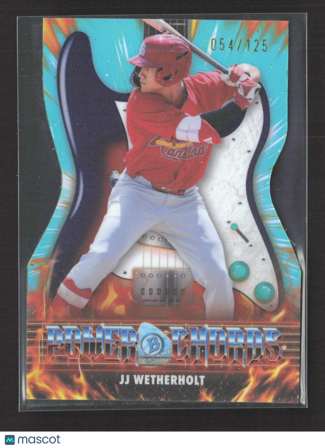 2026 Bowman Power Chords JJ Wetherholt #PC-5 Aqua 054/125