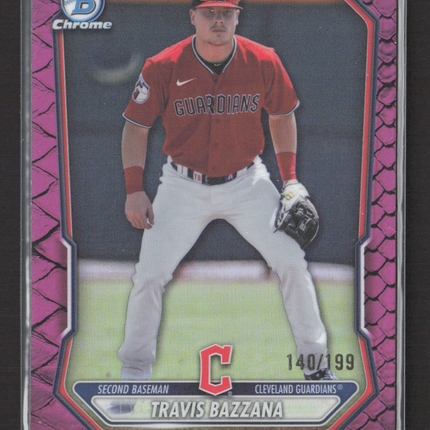 2026 Bowman Chrome Travis Bazzana #BCP-35 fuschia reptilian 140/199