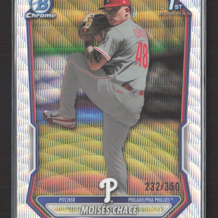 2025 Bowman Chrome Moises Chace #BCP-36 Wave Refractor 232/350