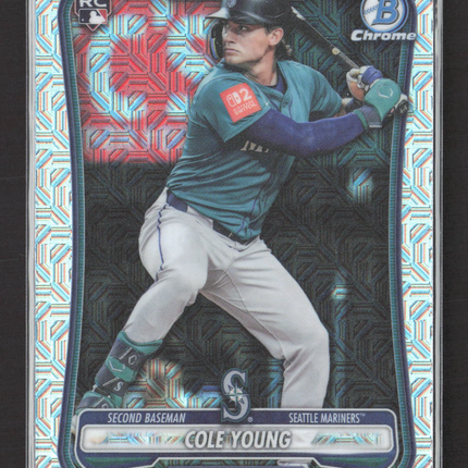2026 Topps Bowman Chrome Mojo Cole Young #78 RC