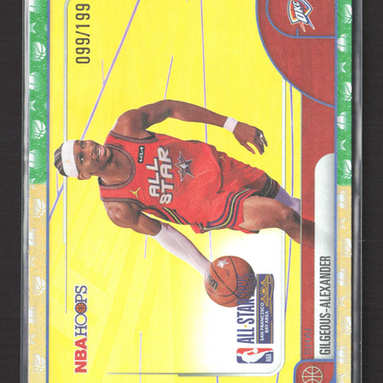 2025 Topps NBA Hoops Shai Gilgeous-Alexander #286 Green 099/199