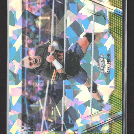 2026 Topps Chrome WWE Tank Ledger #185 Yellow Sapphire 04/75