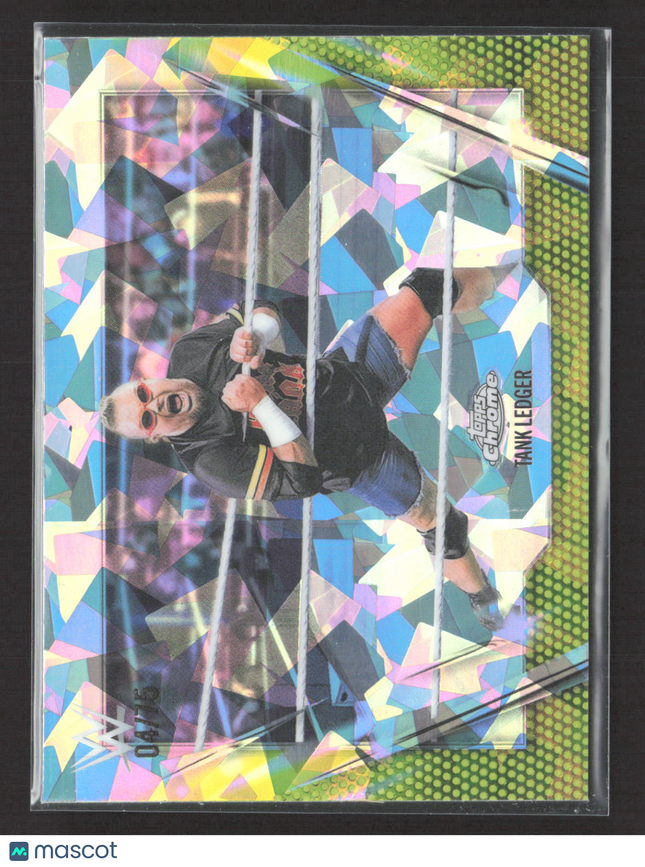 2026 Topps Chrome WWE Tank Ledger #185 Yellow Sapphire 04/75