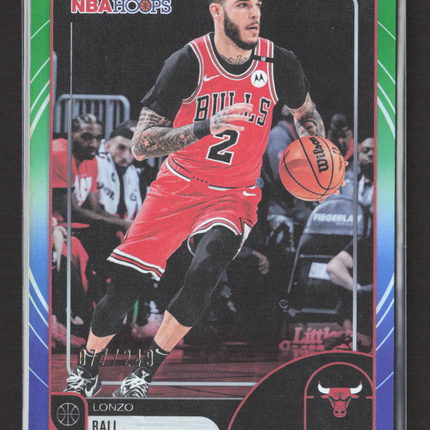 2026 Topps NBA Hoops Lonzo Ball #98 Green and Blue /249