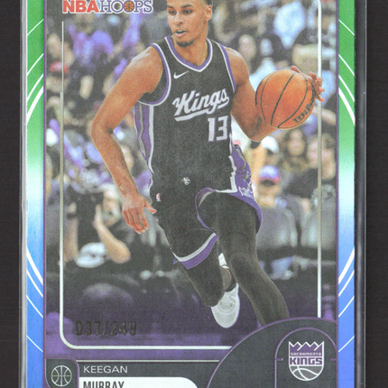 2026 Topps NBA Hoops Keegan Murray #83 Blue Green 037/249