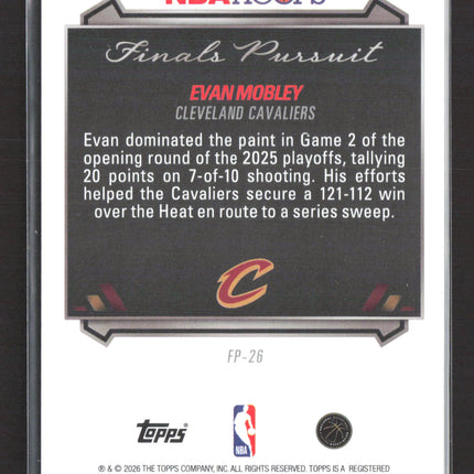 2026 Topps NBA Hoops Finals Pursuit Evan Mobley #FP-26