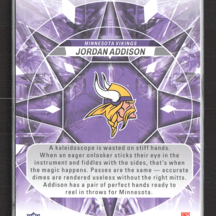 2023 Panini Mosaic Prizm Kaleidoscopic Jordan Addison #KA-1 RC