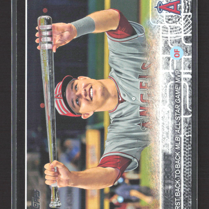 2015 Topps Update Series Mike Trout #US227 Black /64