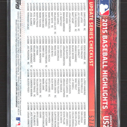 2015 Topps Update Series Mike Trout #US227 Black /64
