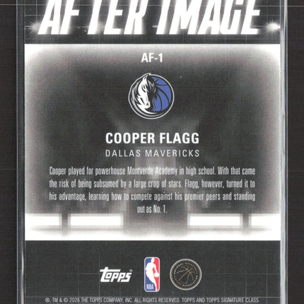 2026 Topps Signature Class After Image Cooper Flagg #AF-1 RC