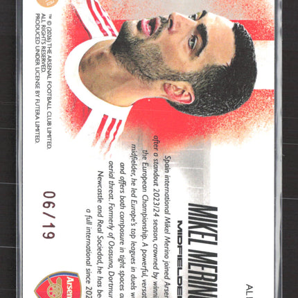 2024 Futera Arsenal Mikel Merino #AL12 06/19