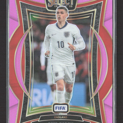 2025 Panini Select FIFA Soccer Terrace Prizm Phil Foden #65 Pink 01/59