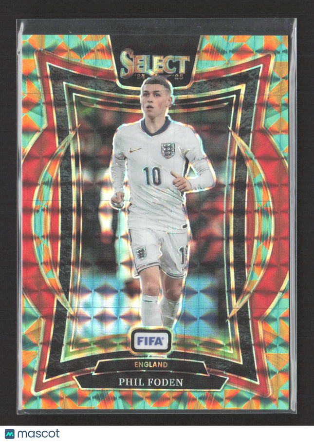 2025 Panini Select FIFA Soccer Prizm Terrace Phil Foden #65 Tessellation 01/15