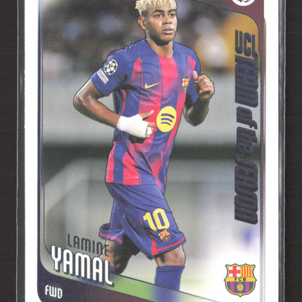 2026 Topps UEFA Champions League Team of the Season Lamine Yamal #10
