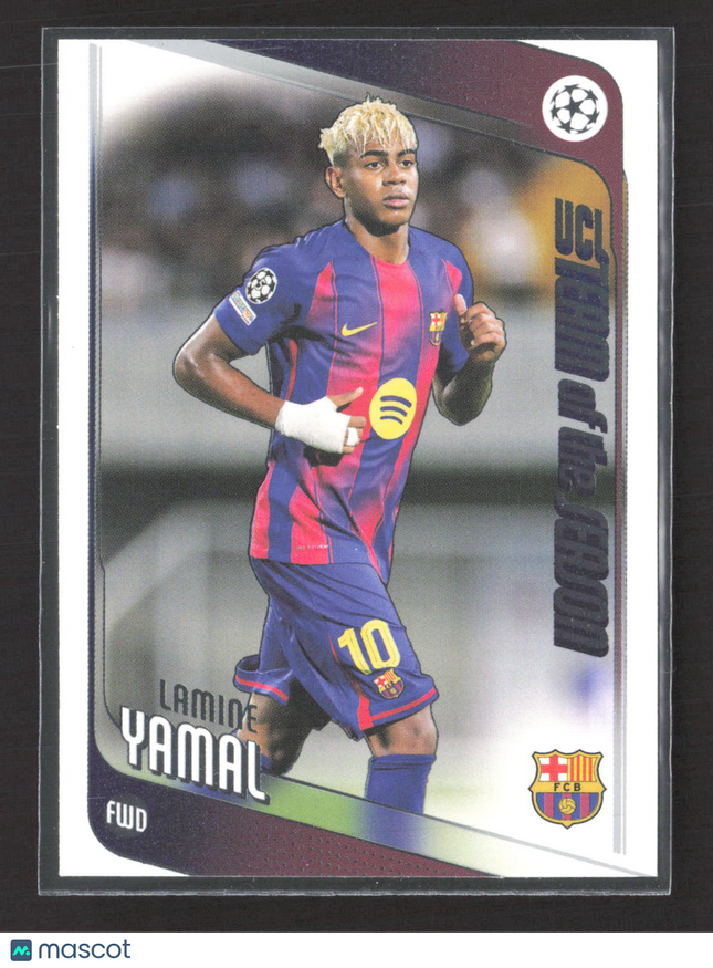 2026 Topps UEFA Champions League Team of the Season Lamine Yamal #10
