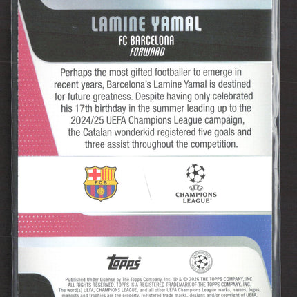 2026 Topps UEFA Champions League Team of the Season Lamine Yamal #10