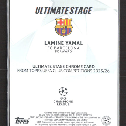 2026 Topps Chrome Ultimate Stage Lamine Yamal #US-20