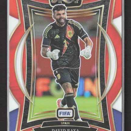 2025 Panini Select FIFA Soccer Terrace Prizm David Raya #89 Red White Blue