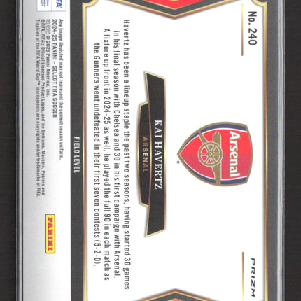 2025 Panini Select FIFA Soccer Field Level Kai Havertz #240 Red