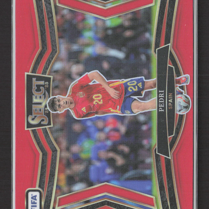 2025 Panini Select FIFA Soccer Field Level Pedri #235 Red