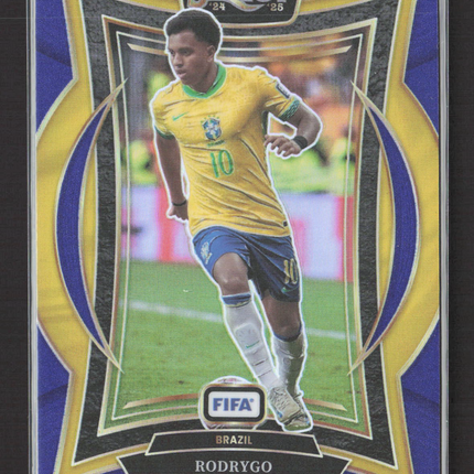 2025 Panini Select FIFA Soccer Terrace Rodrygo #63 Prizm Blue