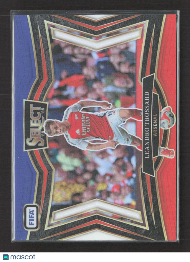 2025 Panini Select FIFA Leandro Trossard #220 Field Level Prizm Red White Blue