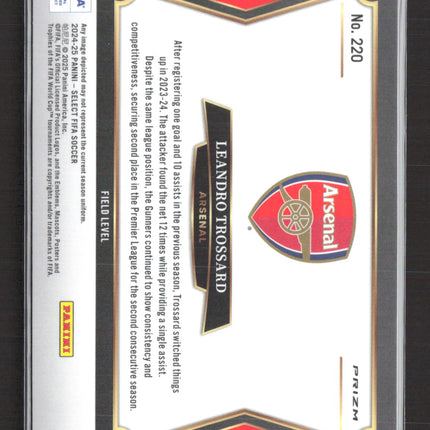 2025 Panini Select FIFA Leandro Trossard #220 Field Level Prizm Red White Blue