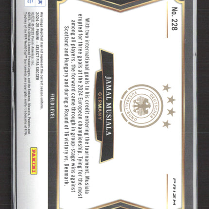 2025 Panini Select FIFA Soccer Field Level Jamal Musiala #228 Prizm Pandora