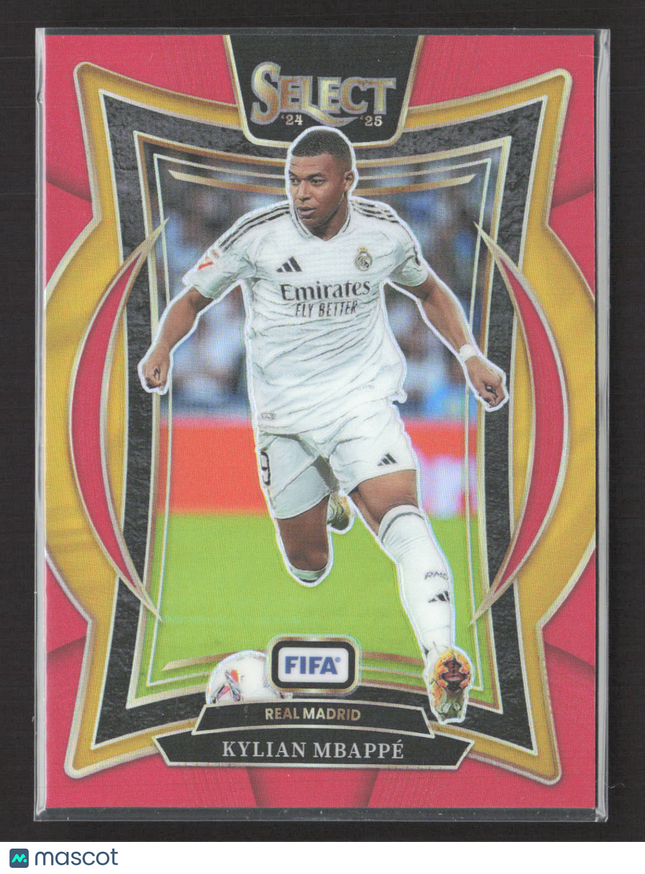 2025 Panini Select FIFA Soccer Prizm Terrace Kylian Mbappe #1 Red