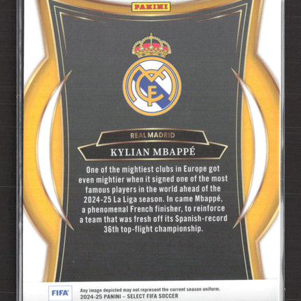 2025 Panini Select FIFA Soccer Prizm Terrace Kylian Mbappe #1 Red