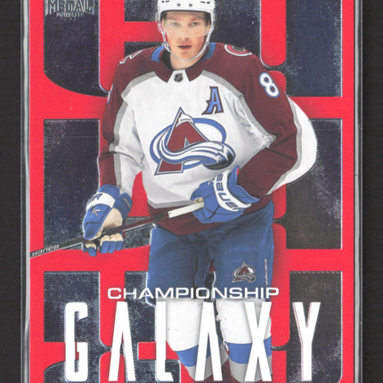 2026 SkyBox Metal Universe Championship Galaxy Cale Makar #CG-5 Red 36/99