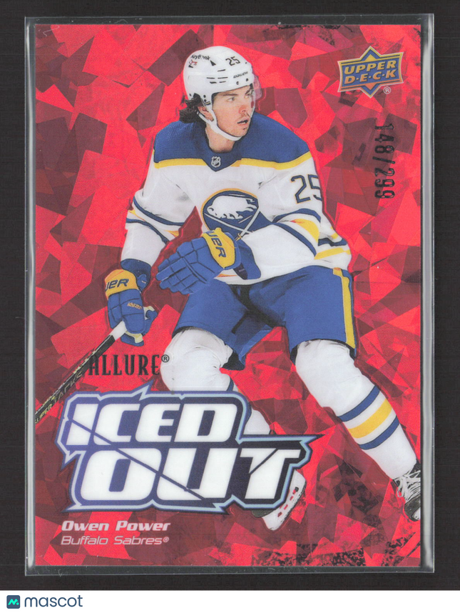 2022 Upper Deck Allure Iced Out Owen Power #IO-21 Red 148/299
