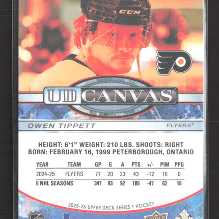 2025 Upper Deck Series 1 UD Canvas Owen Tippett #C-49