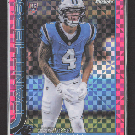 2025 Topps Chrome Tetairoa McMillan #326 Pink X-Fractor