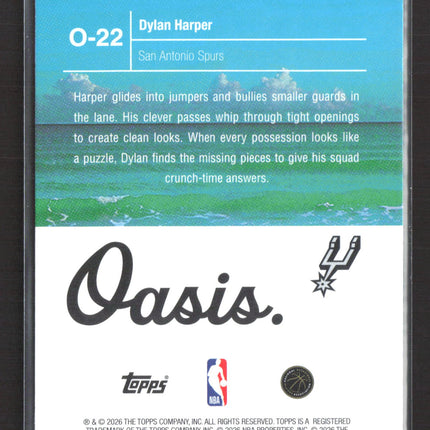 2026 Topps NBA Hoops Oasis Dylan Harper #O-22 RC
