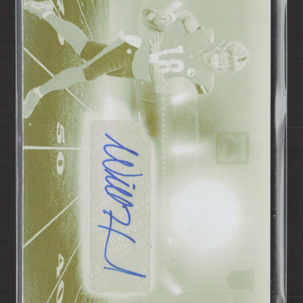 2025 Panini Impeccable Will Howard #RLA-WHD Yellow Printing Plate Auto 1/1