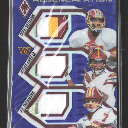 2025 Phoenix Joe Theismann Jayden Daniels Doug Williams Purple Patch /199