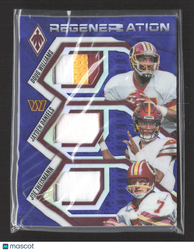 2025 Phoenix Joe Theismann Jayden Daniels Doug Williams Purple Patch /199