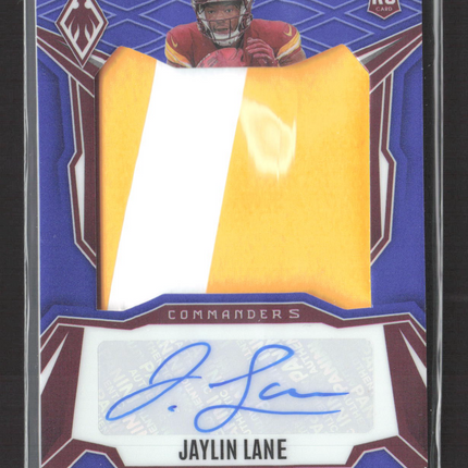 2025 Panini Phoenix Football Jaylin Lane #RPS-JLE Patch 01/49 RC Patch Auto
