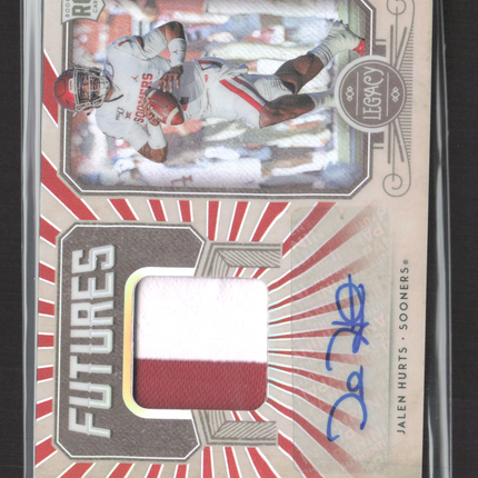 2020 Panini Legacy Futures Jalen Hurts #FP-JH1 Patch 19/75 RC Auto