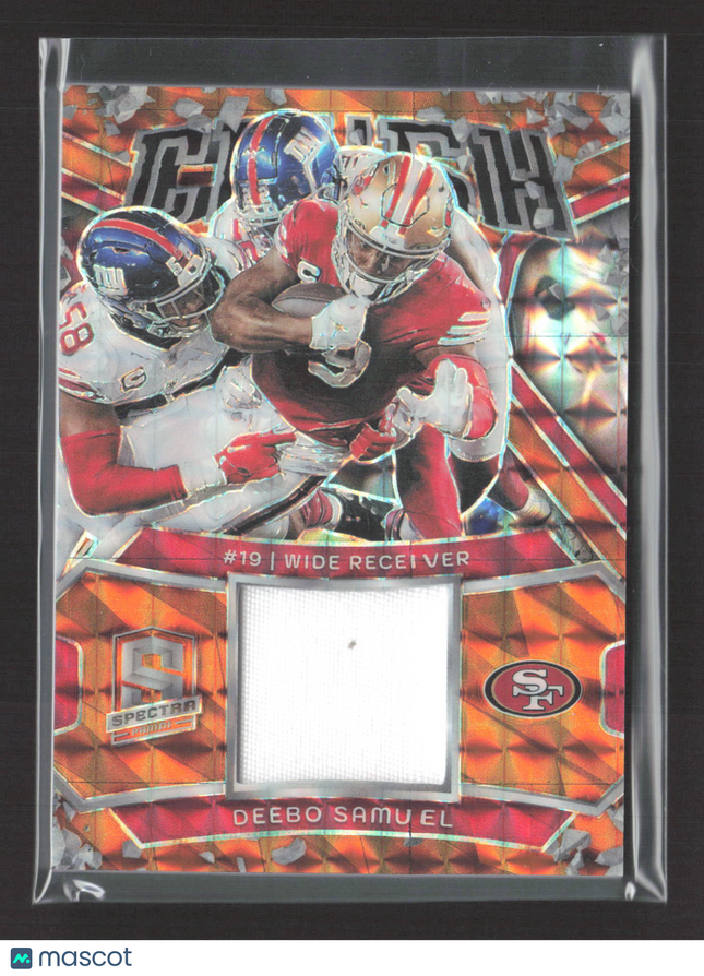 2024 Panini Spectra Prizm Deebo Samuel #CRU-DSL Orange Patch 01/10