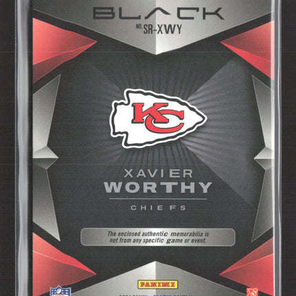 2024 Panini Black Football Xavier Worthy #SR-XWY 08/25 Patch RC Sizeable