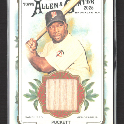 2025 Topps Allen & Ginter Kirby Puckett #AGR-KP Game-Used Bat