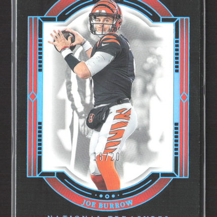 2023 Panini National Treasures Midnight Joe Burrow #20 16/20