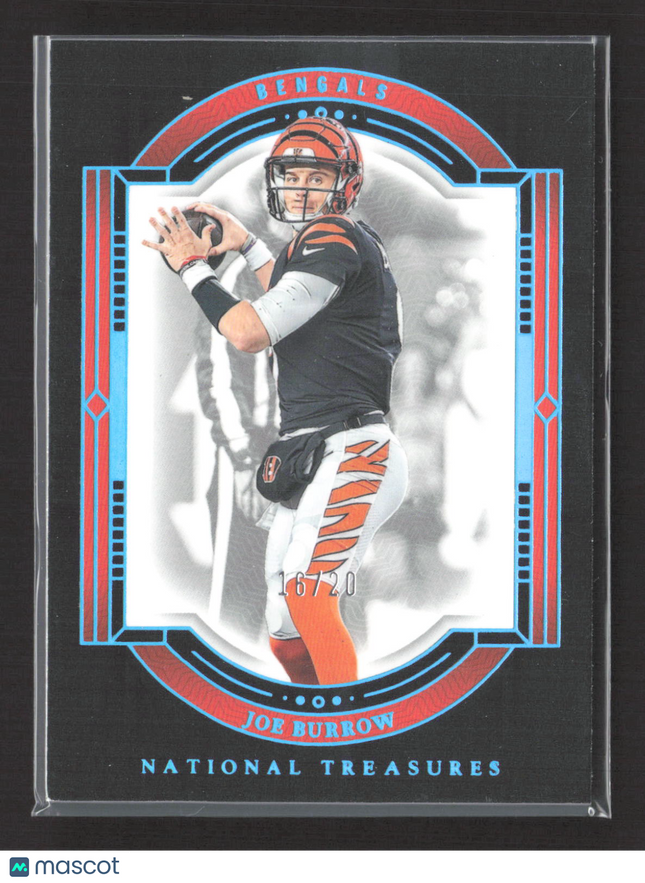 2023 Panini National Treasures Midnight Joe Burrow #20 16/20