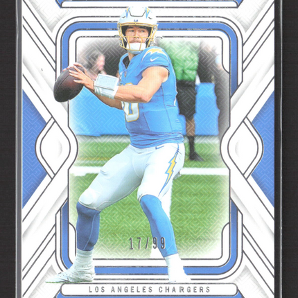 2025 Panini National Treasures Justin Herbert #55 17/99